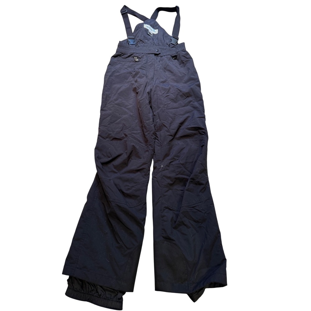 Obermeyer Women's Ski Bib Pants 10 Black Insulated Snowboard Winter Overalls